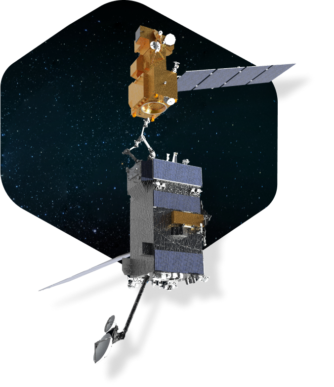 OSAM-1 render in space.